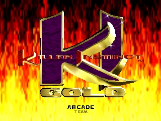 Killer Instinct Gold title screen for Nintendo 64
